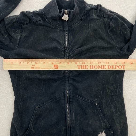 Y2K Apple Bottoms Gray Full Zip Jacket Size Medium - Picture 5 of 6